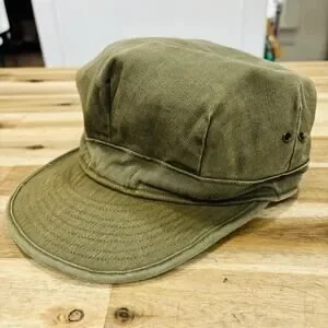 Accessories | Ww2 Us Army Utility Field Cap Hat Hbt Herringbone Twill ...